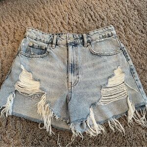 Zara Distressed Jean Shorts